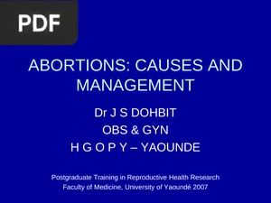 Abortions: Causes and Management (Inglés)