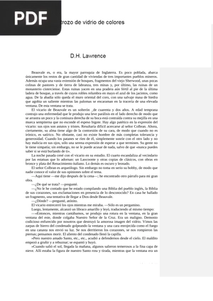 Un trozo de vidrio de colores