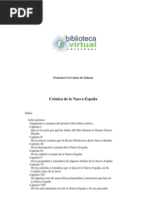 Crónica de la Nueva España