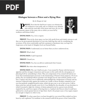 Dialogue between a Priest and a Dying Man (Inglés)