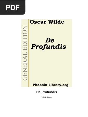 De profundis (Inglés)