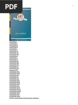 The Art of Public Speaking (Inglés)