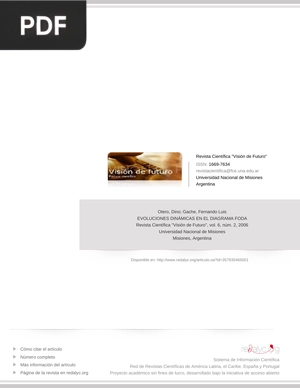 Evoluciones dinámicas en el diagrama foda