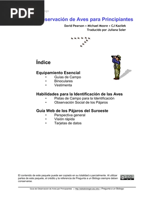 Guía de Observación de Aves para Principiantes  (Articulo)
