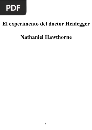 El experimento del doctor Heidegger