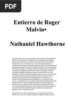 Entierro de Roger Malvin