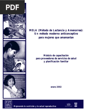 MELA (Método de Lactancia y Amenorrea): Un método moderno anticonceptivo para mujeres que amamantan