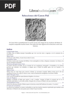 Selecciones del Canon Pali