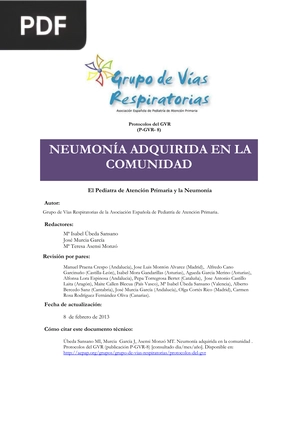 Neumonía Adquirida en la Comunidad