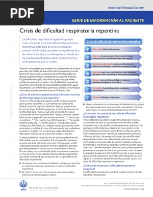 Crisis de dificultad respiratoria repentina
 (Articulo)