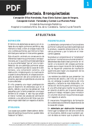 Atelectasia. Bronquiectasias
