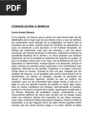 Consolación a Marcia senaca