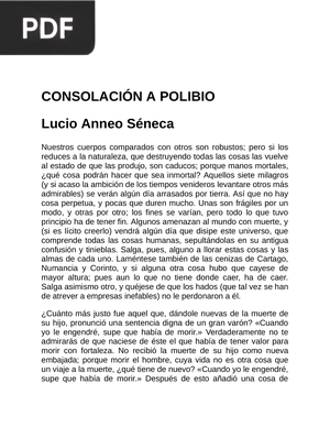 Consolación a Polibio
