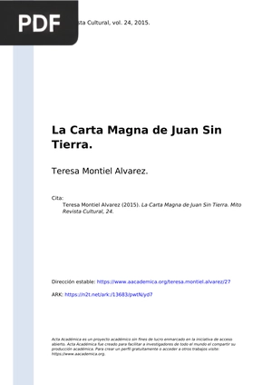 La Carta Magna de Juan Sin Tierra