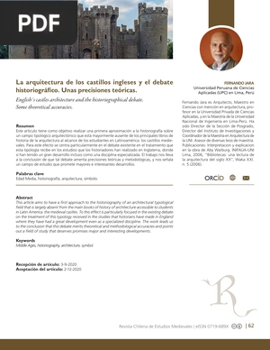 La arquitectura de los castillos ingleses y el debate historiográfico. Unas precisiones teóricas (Articulo)