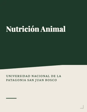 Nutrición Animal