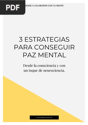 3 estrategias para conseguir paz mental