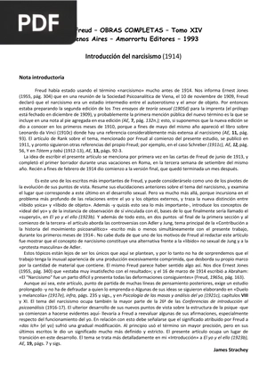 Introducción del narcisismo