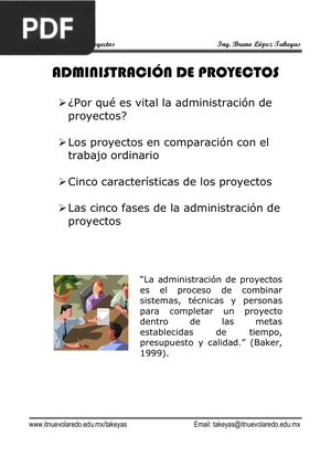 Administración de proyectos (presentación)