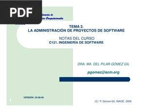 La administración de proyectos de software