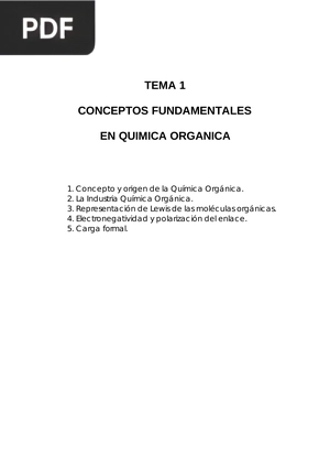 Conceptos fundamentales en química orgánica (artículo)