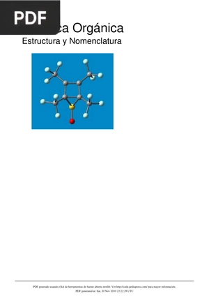 Química Orgánica. Estructura y Nomenclatura