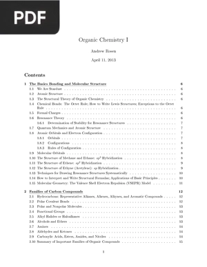 Organic Chemistry I (inglés)