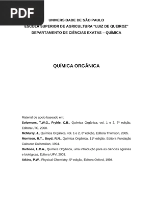 Química Orgânica (portugués)