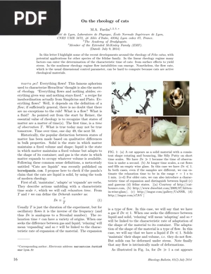 On the rheology of cats (Inglés) (Artículo)