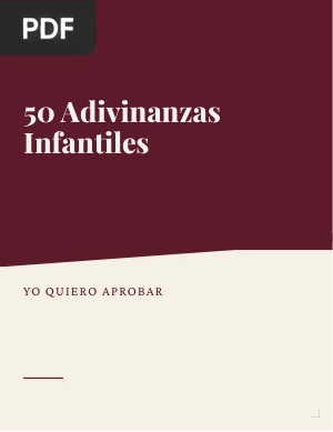 50 Adivinanzas Infantiles