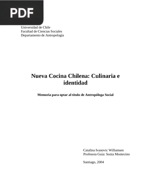 Nueva Cocina Chilena: Culinaria e identidad