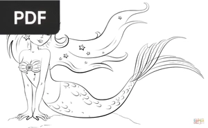 Sirena para colorear