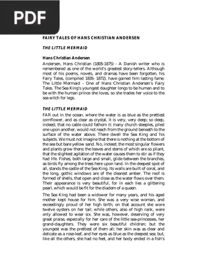 The little mermaid (Inglés)