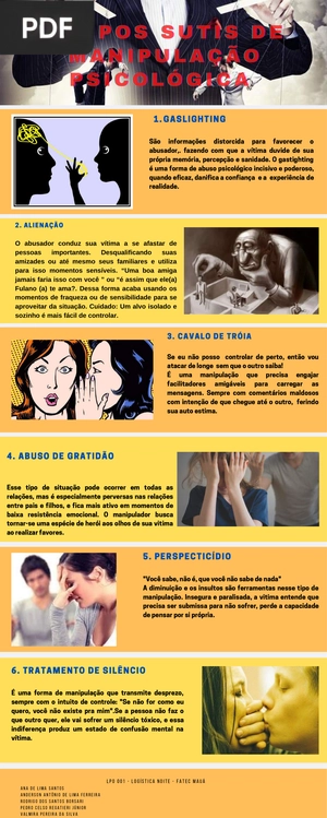 6 Tipos sutis de manipulação psicológica