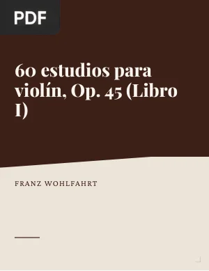 60 estudios para violín, Op. 45 (Libro I)