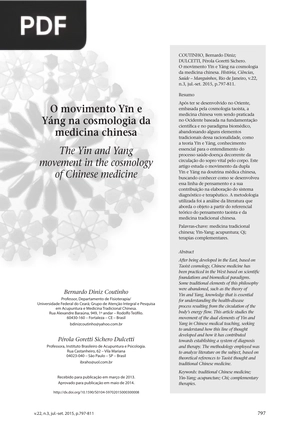 O movimento Yin e Yang na cosmologia da medicina chinesa (Portugués)