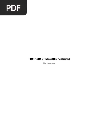 The Fate of Madame Cabanel (Inglés)