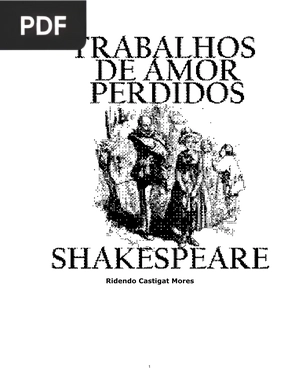 Trabalhos de amor perdidos (Portugués)