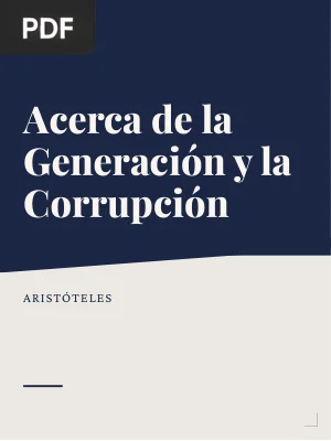 Acerca de la Generación y la Corrupción