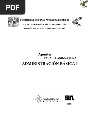 Administración básica I