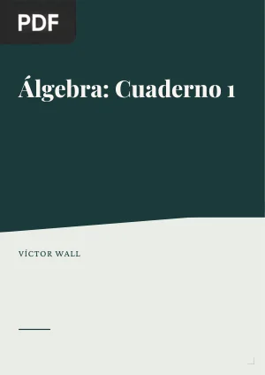 Álgebra: Cuaderno 1