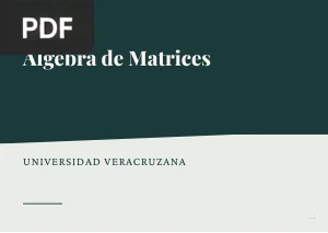 Álgebra de Matrices