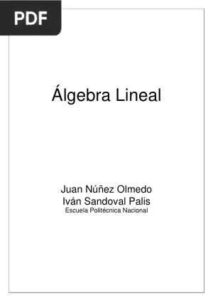 Álgebra Lineal