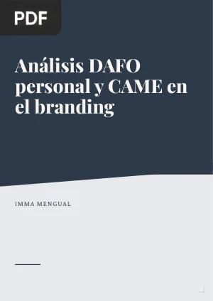 Análisis DAFO personal y CAME en el branding