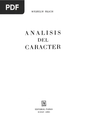 Análisis del Carácter