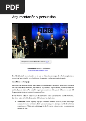 Argumentación y persuasión