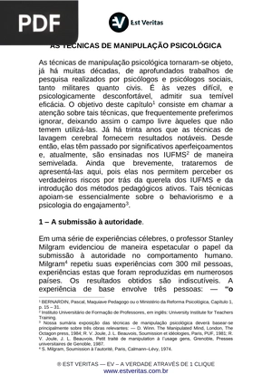 As técnicas de manipulação psicológica