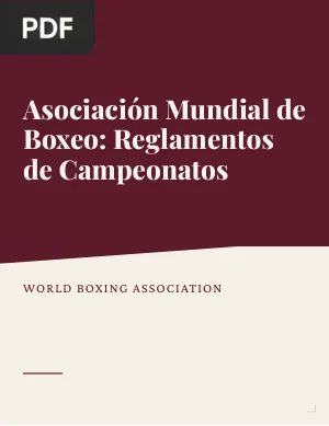 Asociación Mundial de Boxeo. Reglamentos de Campeonatos