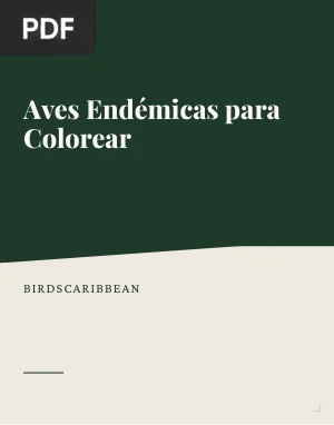 Aves endémicas para colorear