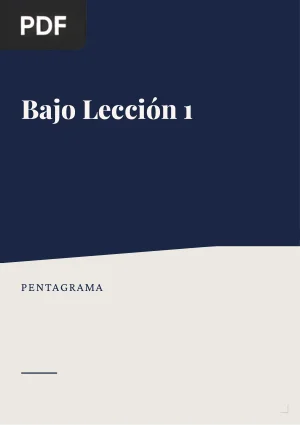 Bajo Lección 1